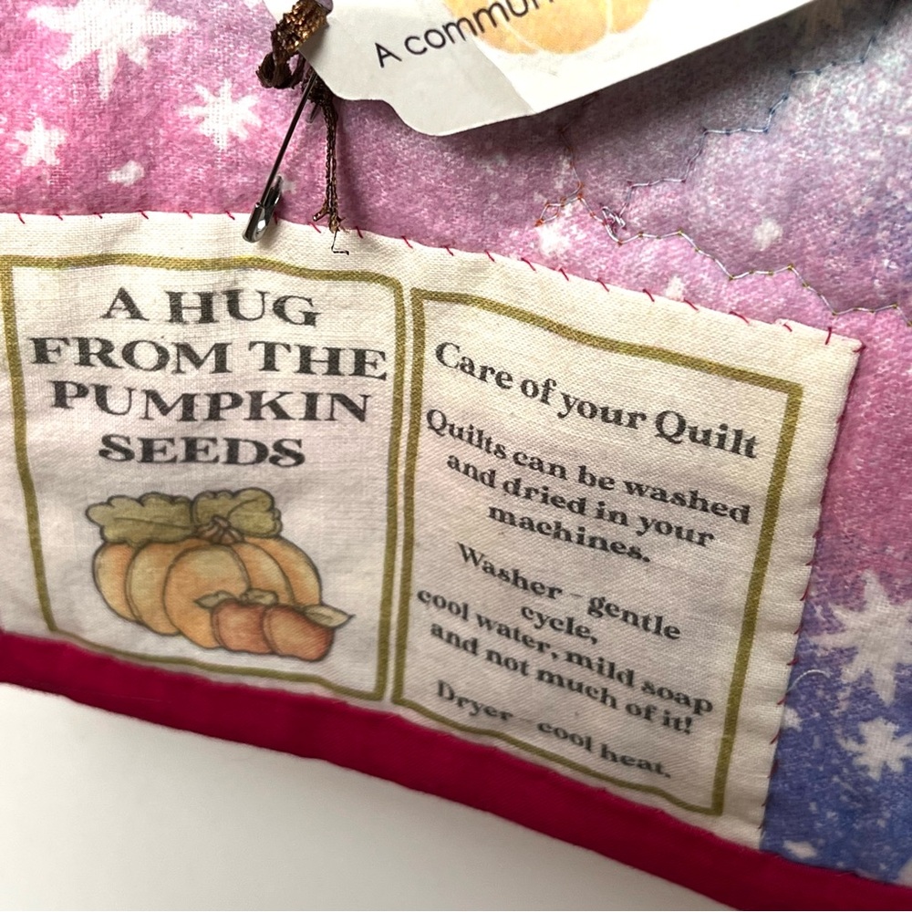 Handmade Quilted Crib Blanket NWT 36” x 30” Multicolor Baby - Picture 6 of 8